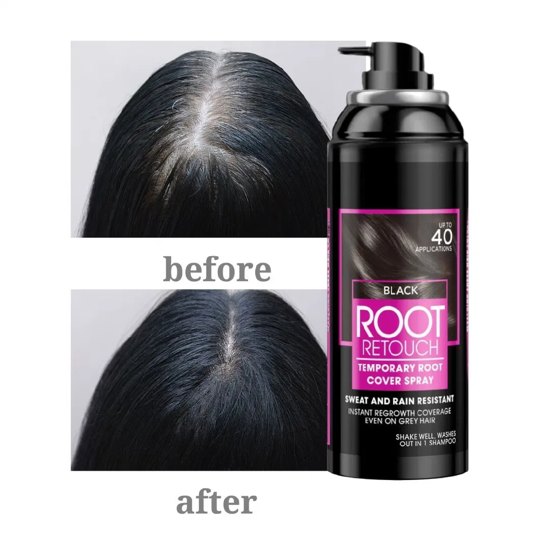 Temporary Hair Color Custom Roots Hair Touch up Root Cover up Gray Concealer Spray