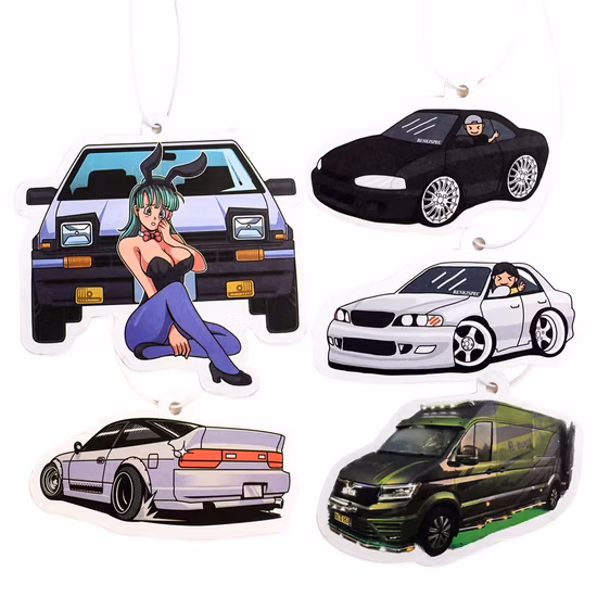 Apfel-Zimt-Cool-Tier-individueller personalisierter Auto-Lufterfrischer aus Papier zum Aufhängen